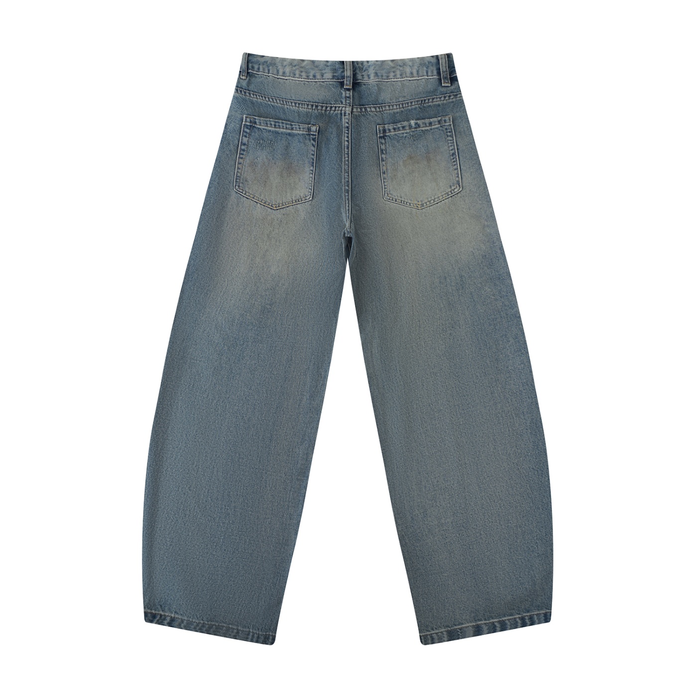 Men's Distressed Barrel Leg Jeans - Image 2