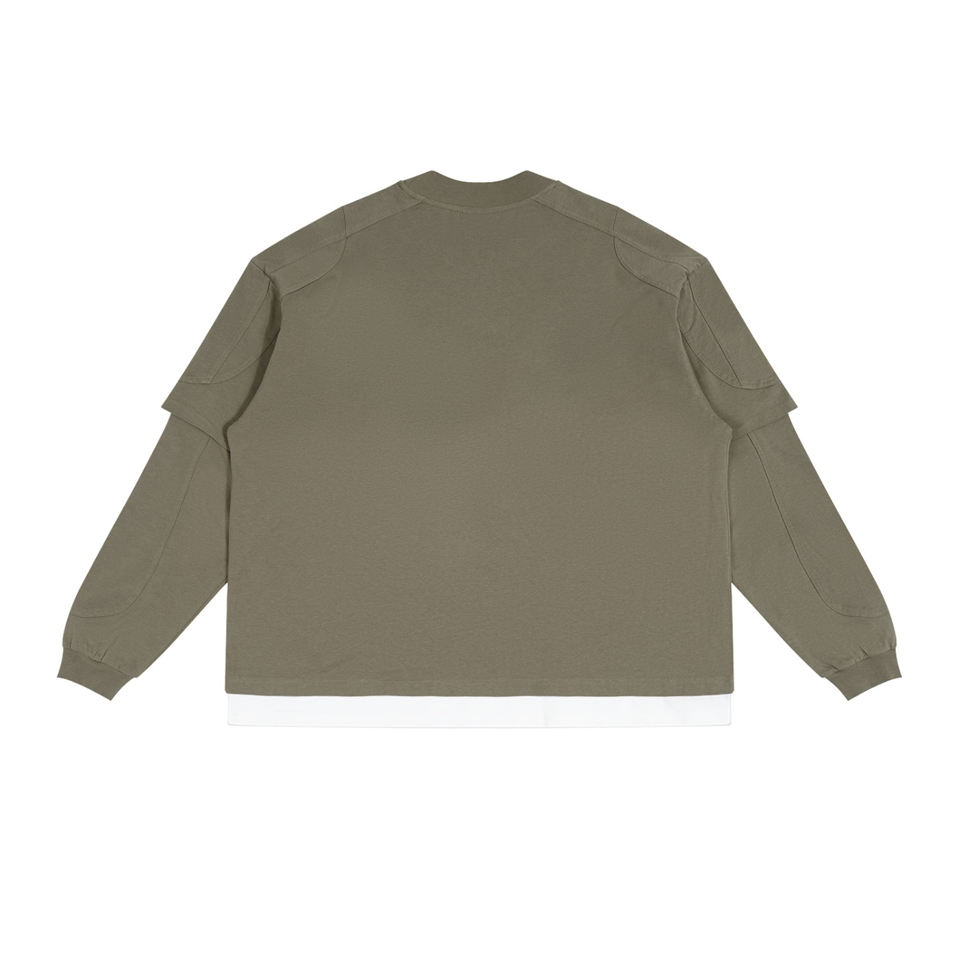 Unisex Paneled Layer Color Block T-Shirt - Image 4