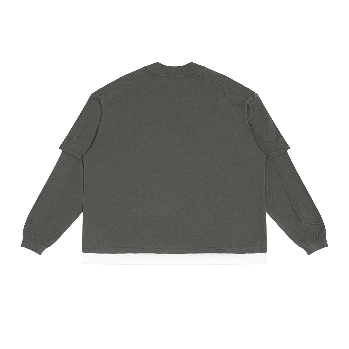 Unisex Paneled Layer Color Block T-Shirt - Image 6
