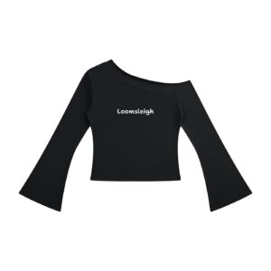 Off-Shoulder Bell Sleeve T-Shirt