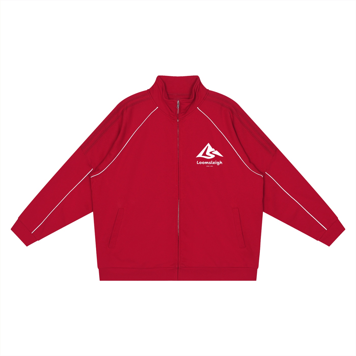 Reflection Striped Raglan Sleeve Jacket - Image 3