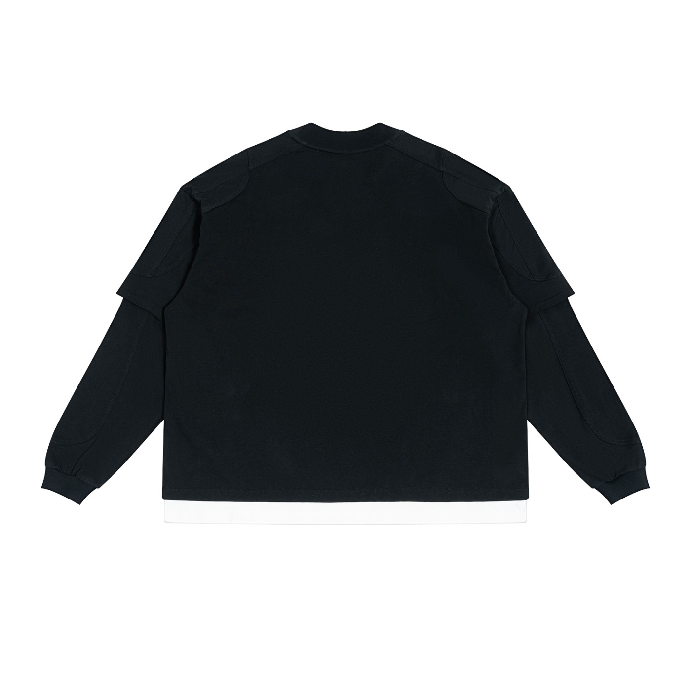Unisex Paneled Layer Color Block T-Shirt - Image 2