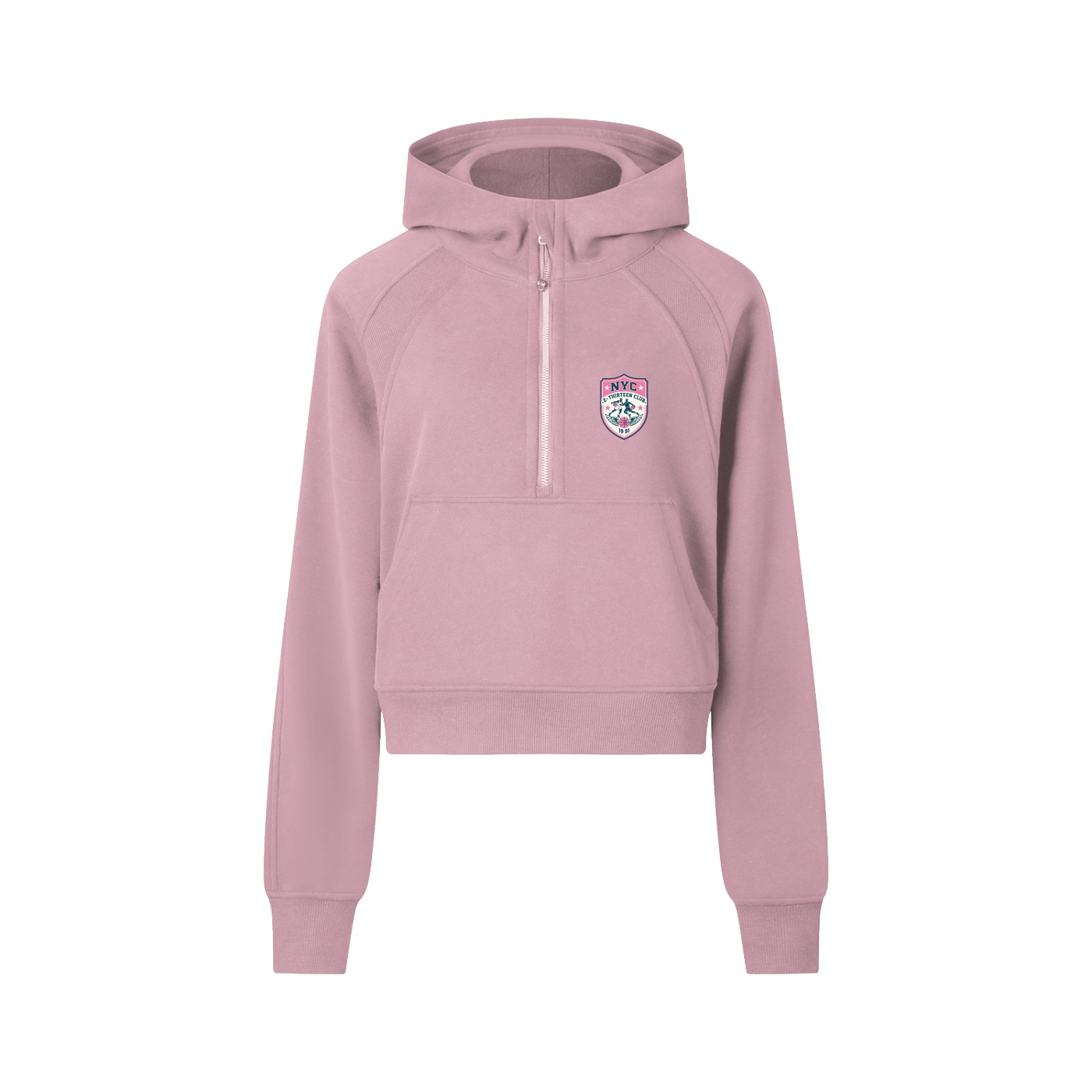 Cropped Half-Zip Hoodie - Image 3