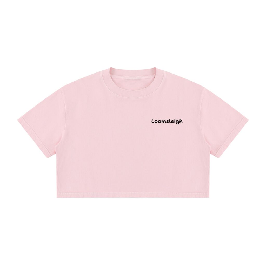 Loomsleigh Mineral Wash Cotton Crop T-Shirt