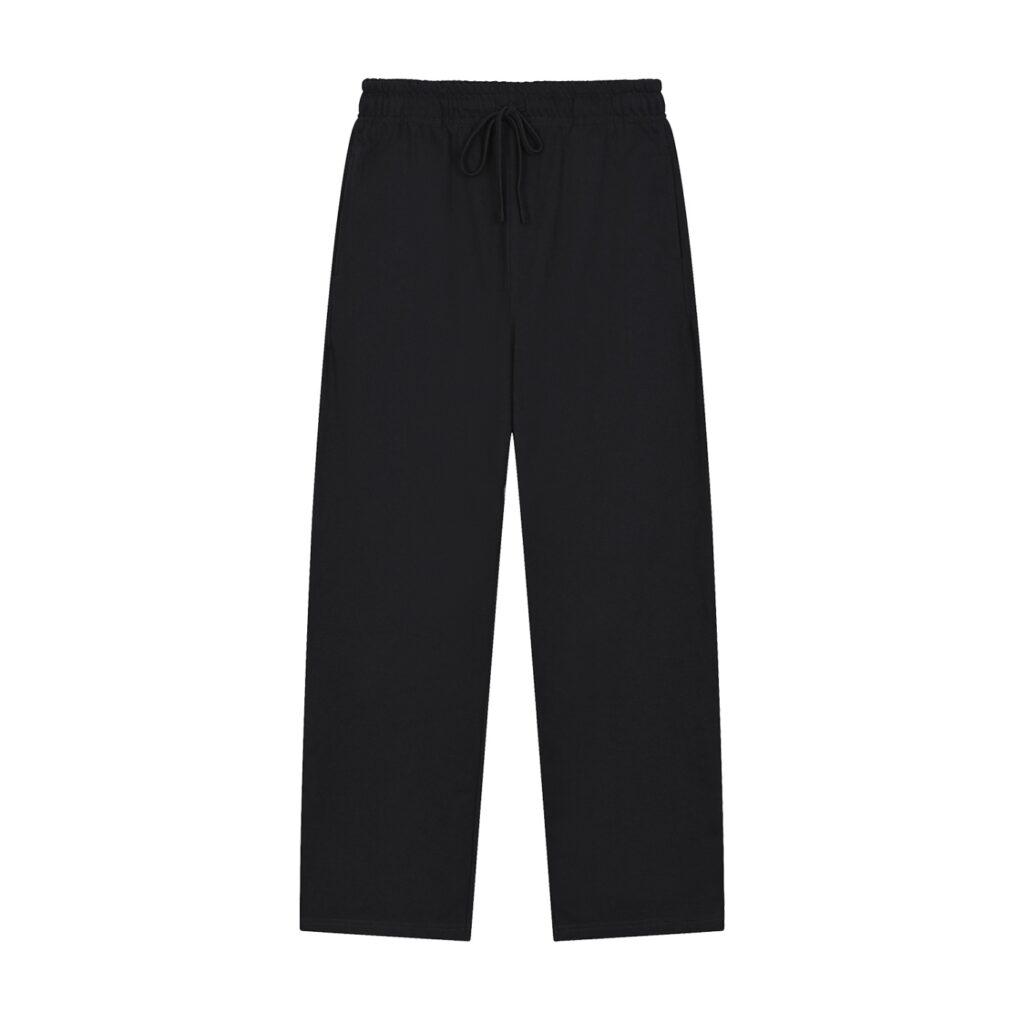 Solid Color Straight-Leg Sweatpants