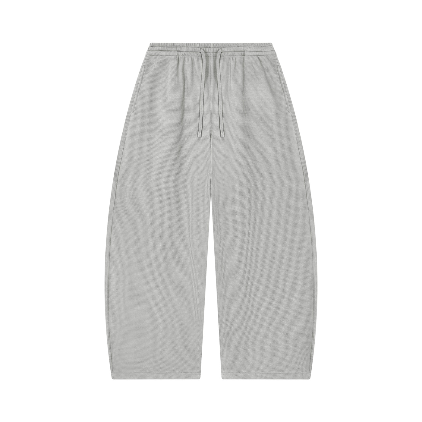 Unisex Waffle Barrel Leg Pants - Image 9