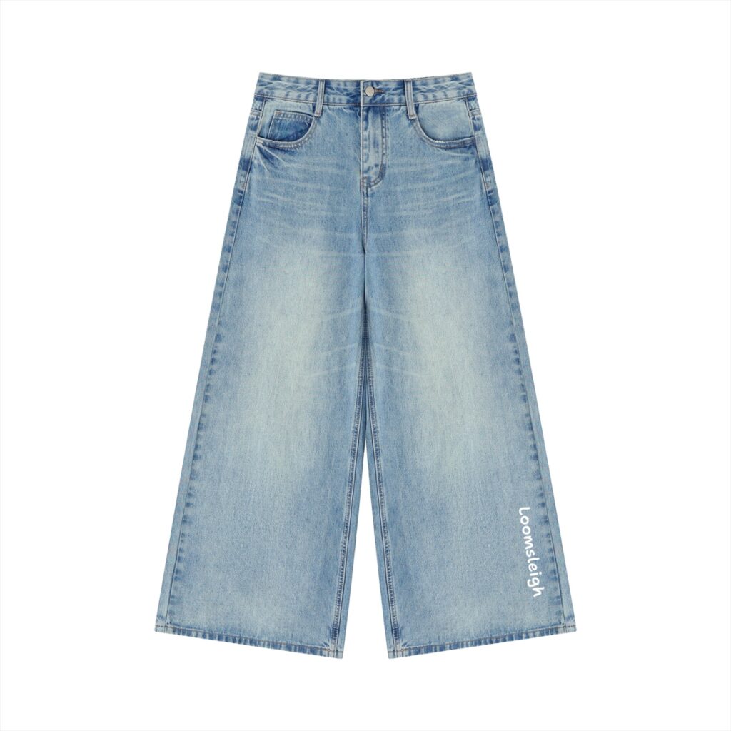 Women’s Vintage Wash Wide Leg Jeans