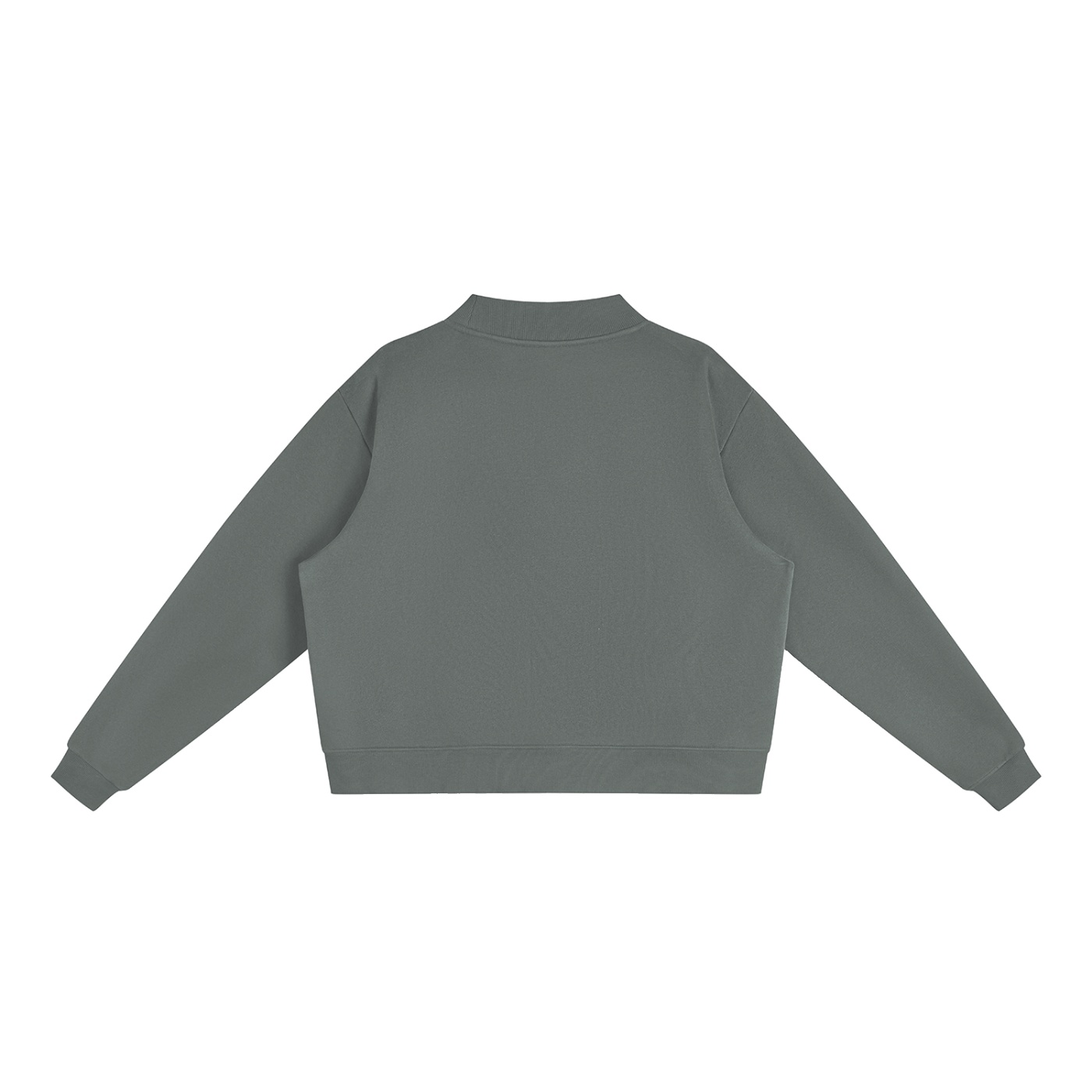 Essential Fleece Mock-Neck Crew Sweatshirt - Image 2