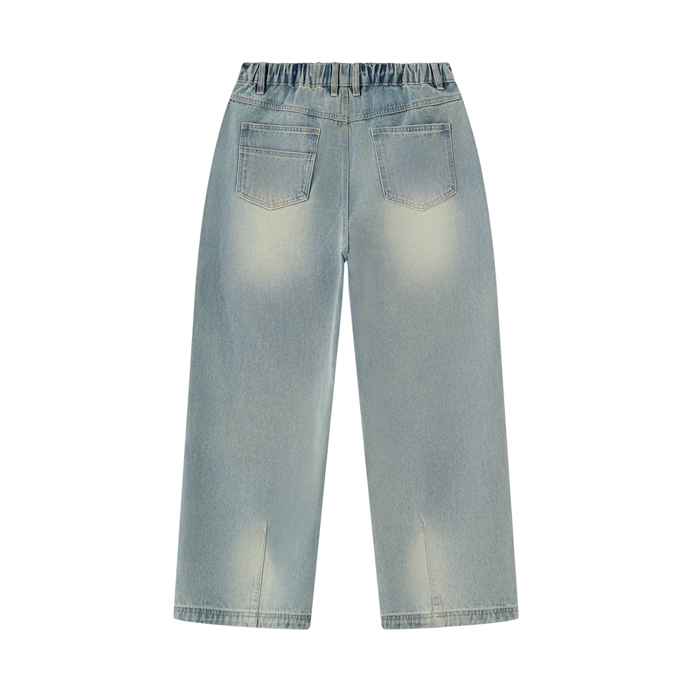 Men's Vintage Wash Denim Jeans - Image 2