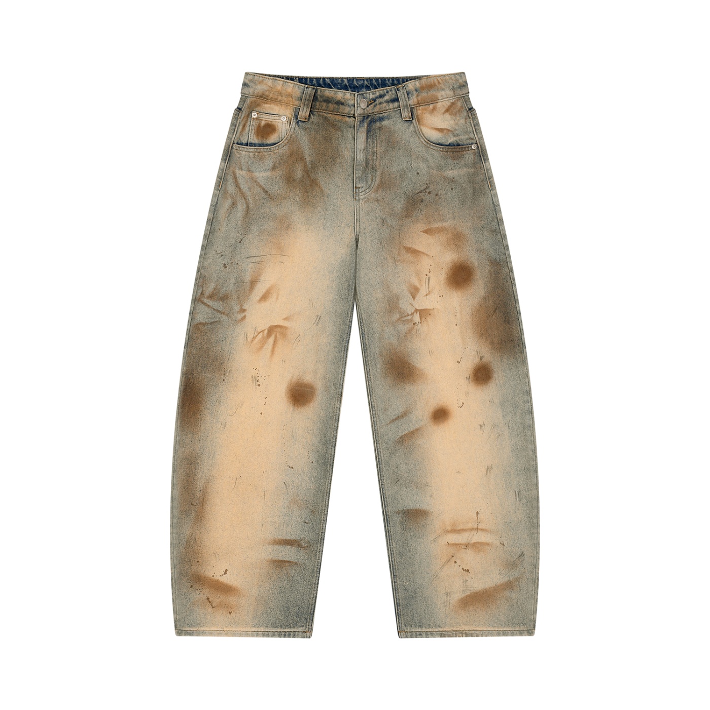 Men's Distressed Barrel Leg Jeans - Image 25