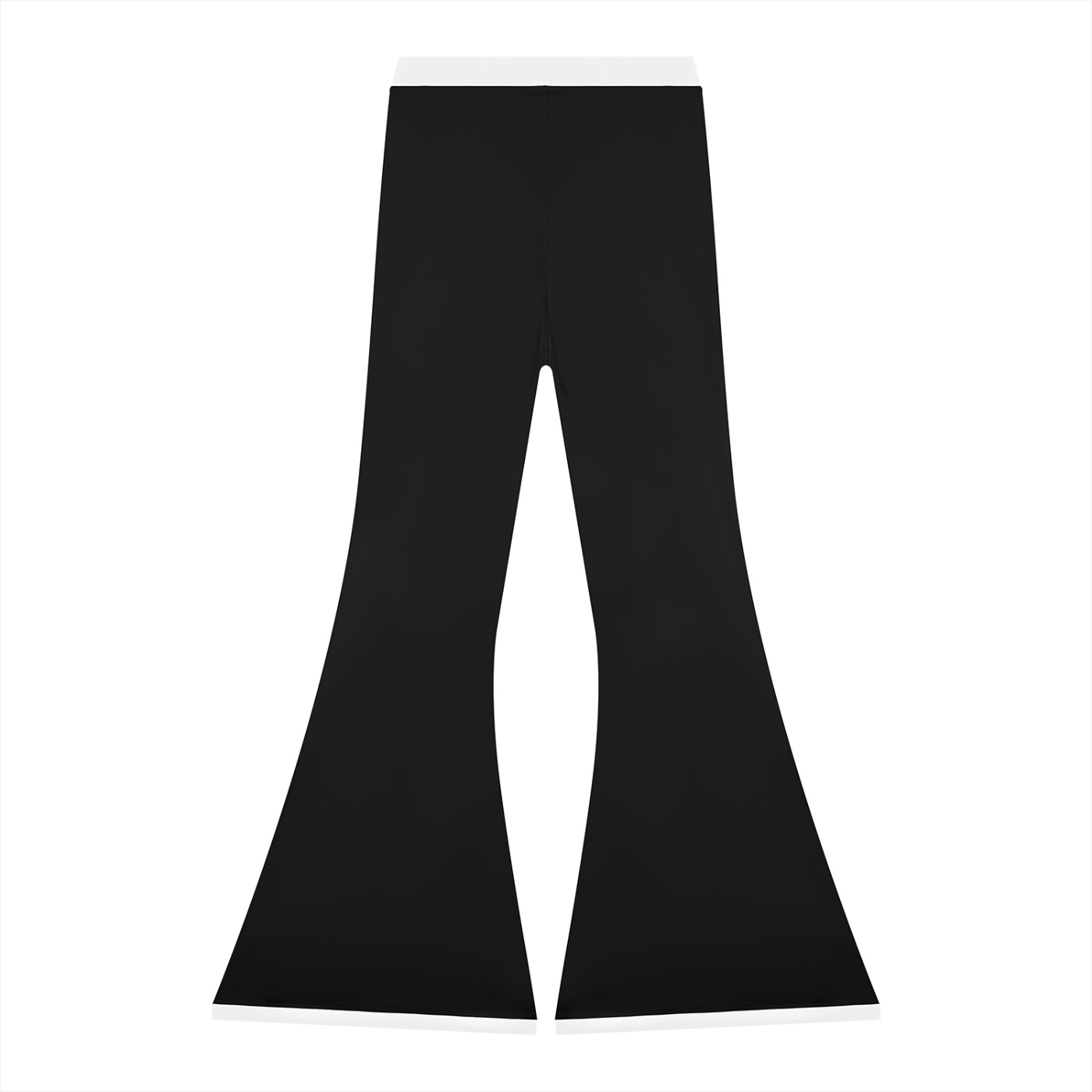 Women's Color Block Flared Yoga Leggings - Image 2