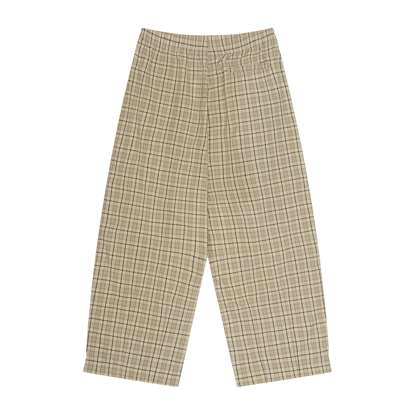 Unisex Plaid Wide Leg Pants - Image 4