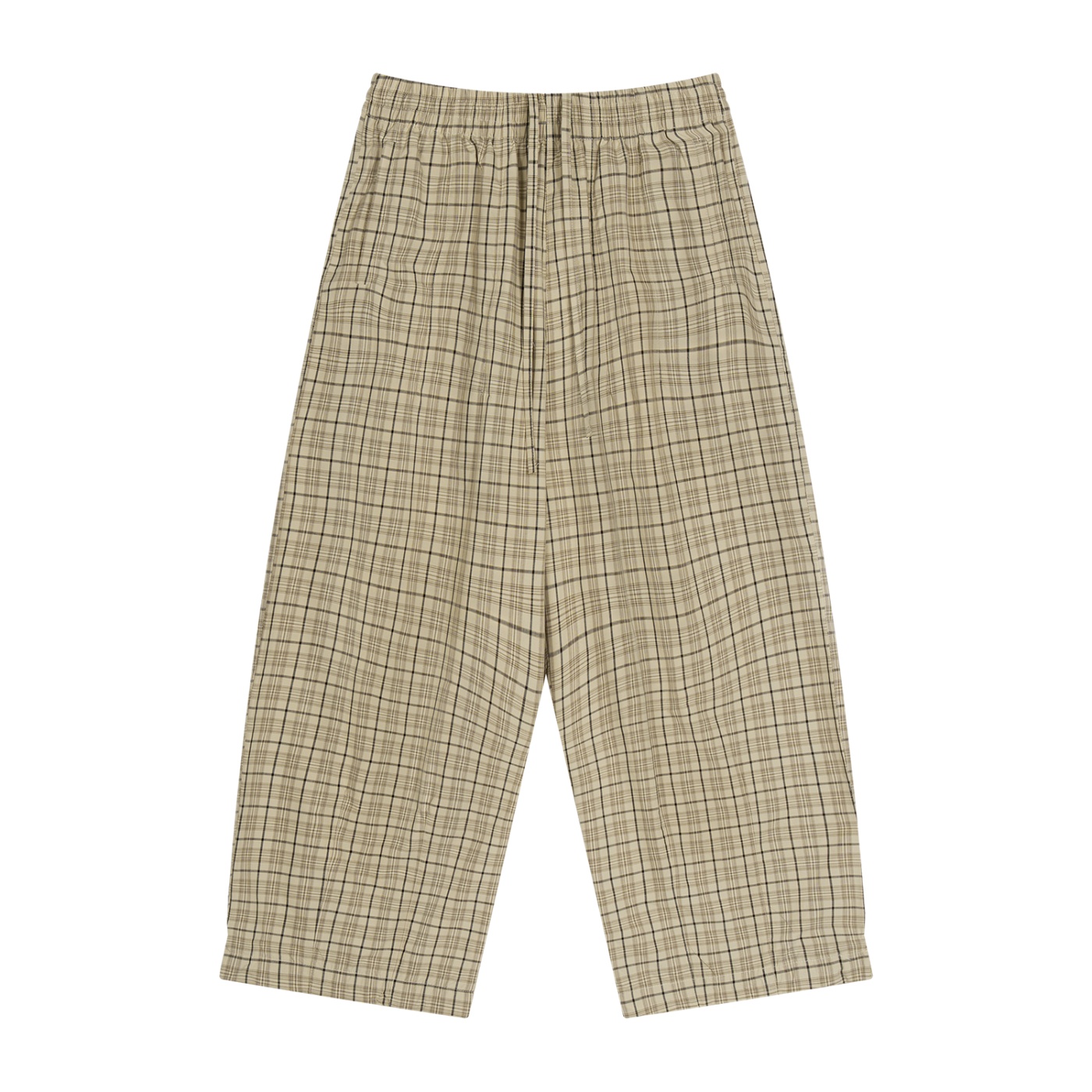 Unisex Plaid Wide Leg Pants - Image 3