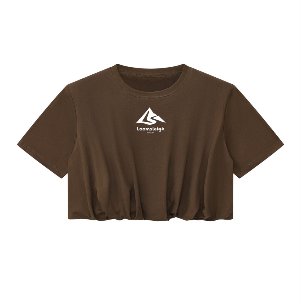 Women’s Crop Bubble Hem T-Shirt