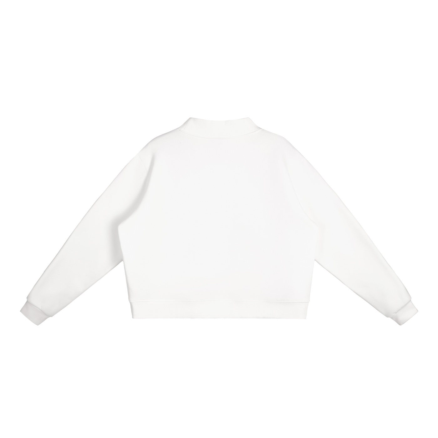 Loomsleigh Essential Fleece Mock-Neck Crew Sweatshirt - Image 4