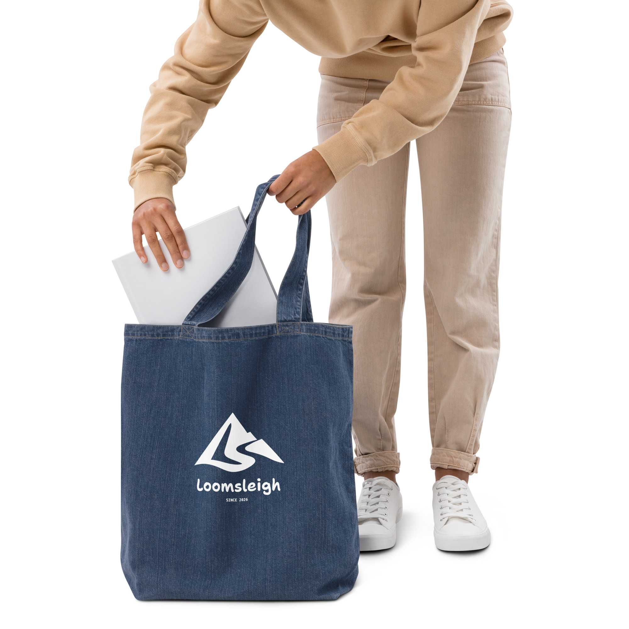 Organic denim tote bag - Image 5