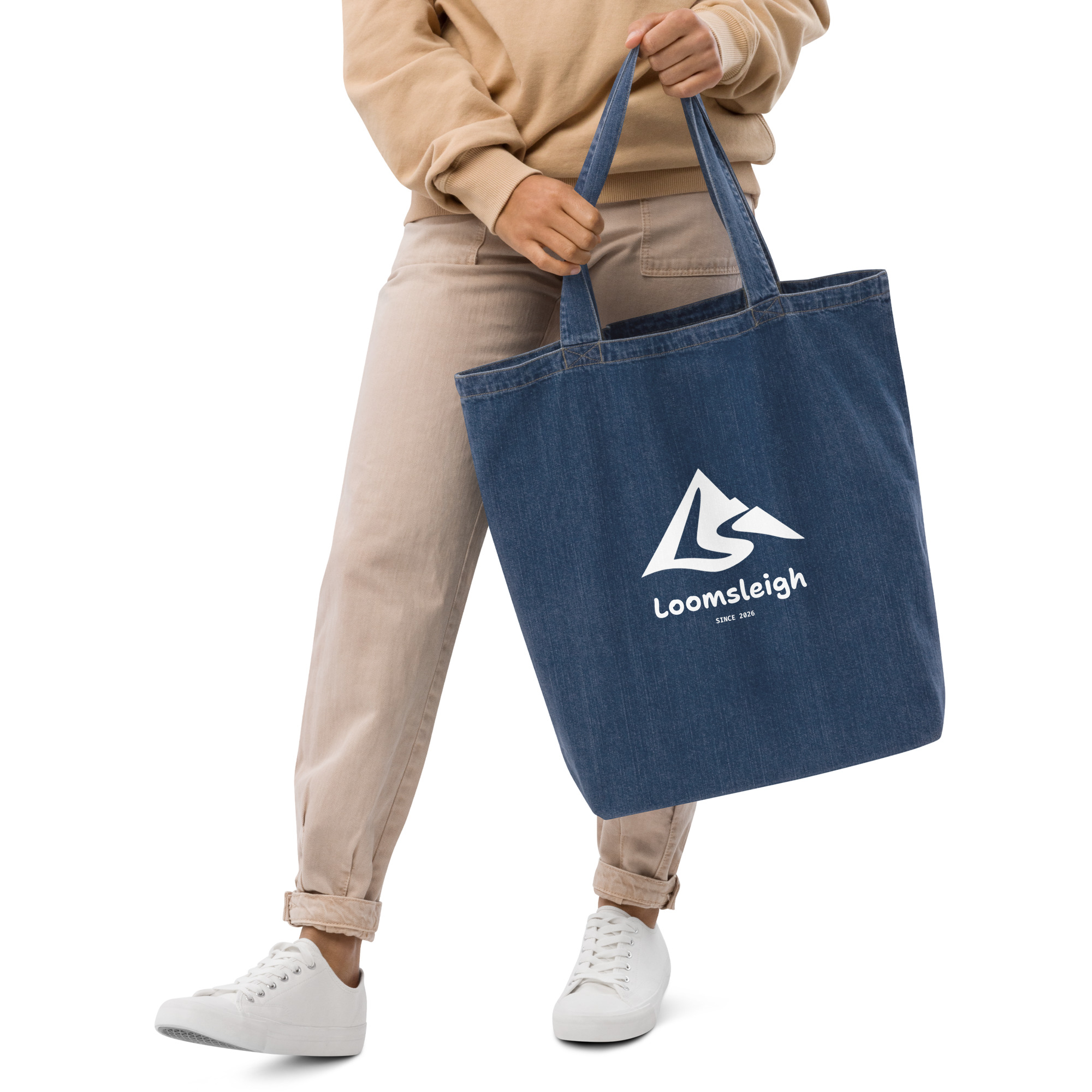 Organic denim tote bag - Image 4
