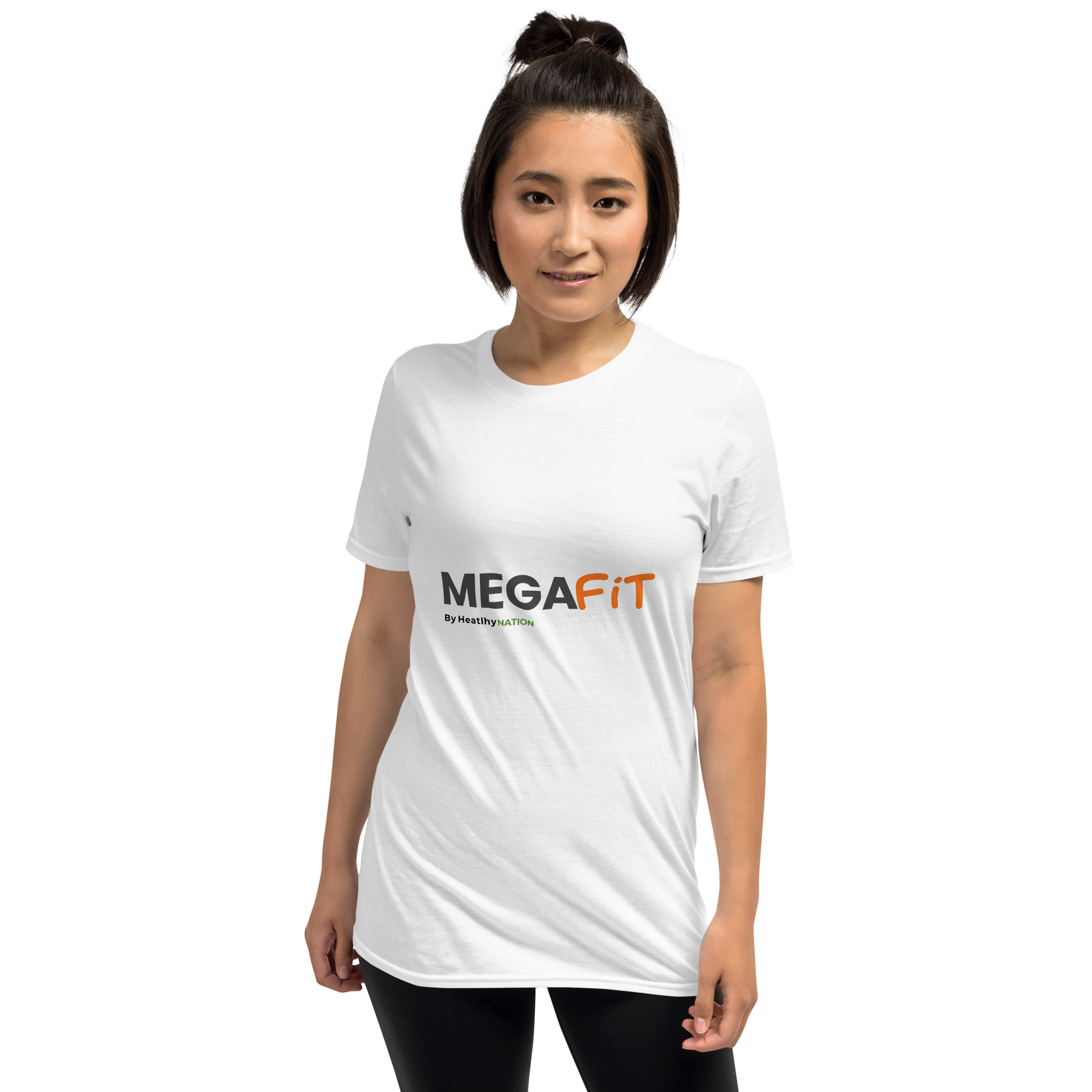 Mega fit Short-Sleeve Unisex T-Shirt - white - Image 2