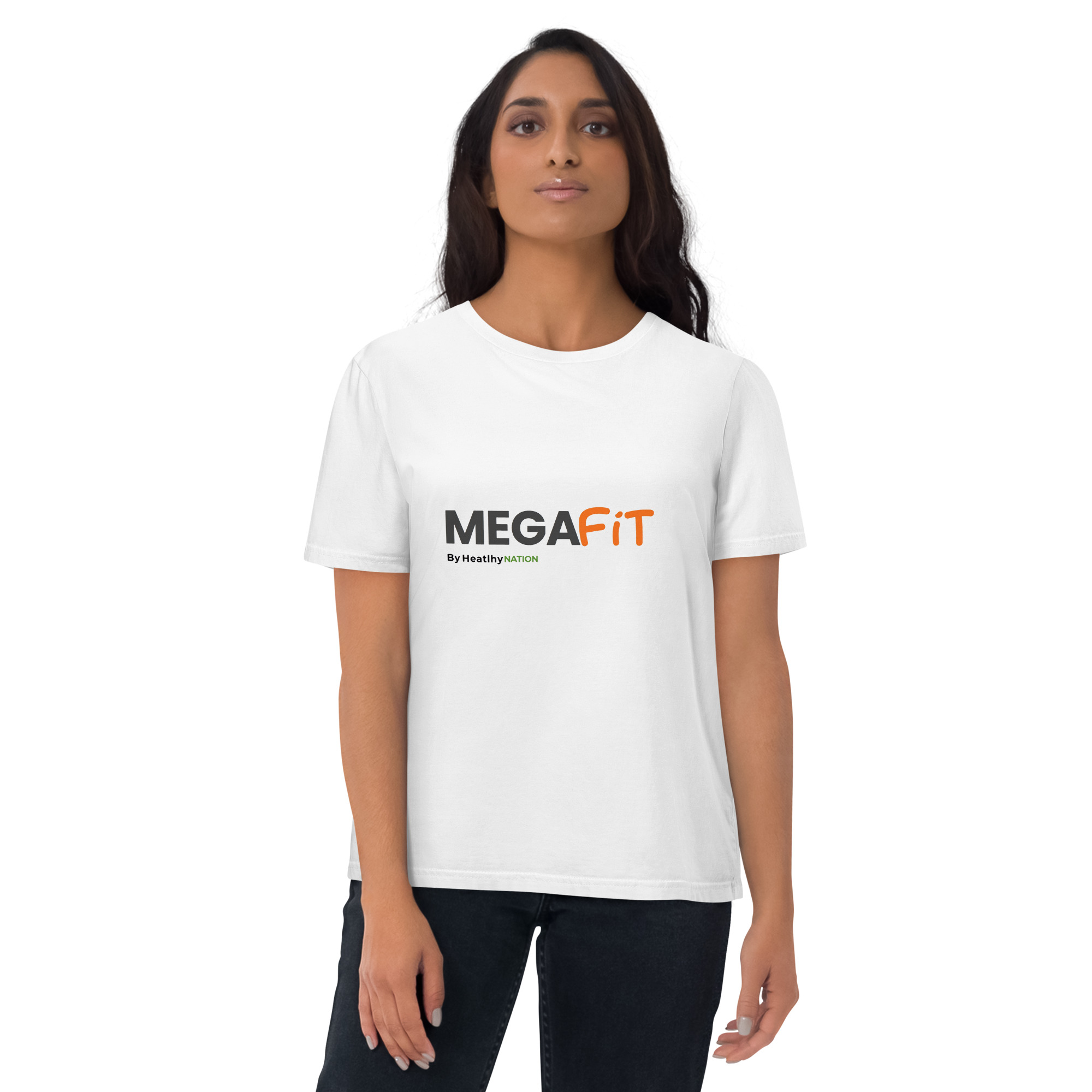 MegaFit Unisex Organic Cotton Creator 2.0 T-Shirt - White - Image 9