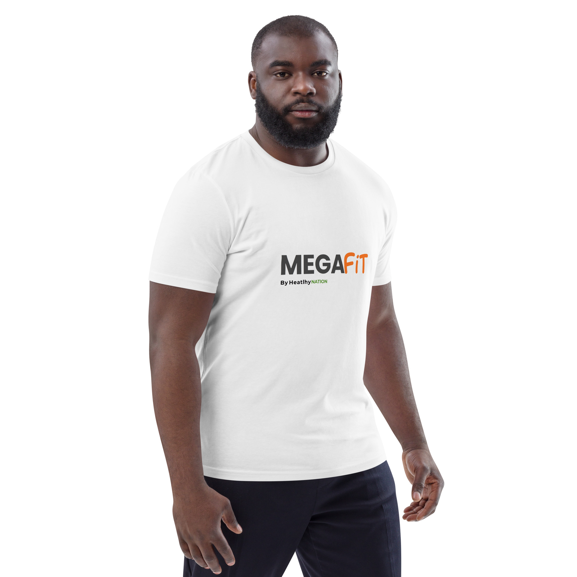 MegaFit Unisex Organic Cotton Creator 2.0 T-Shirt - White - Image 8