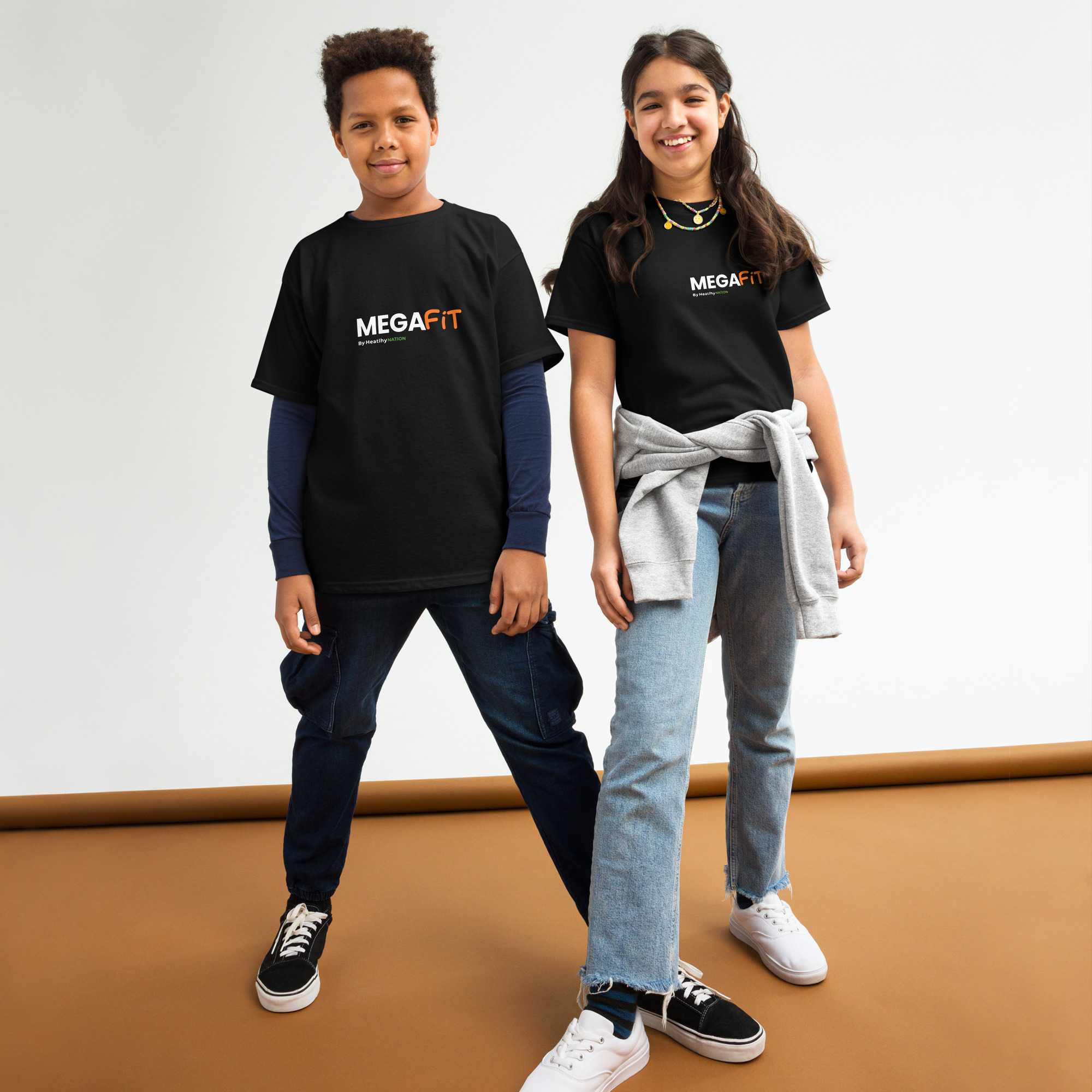 Megafit Kid's classic tee - Black