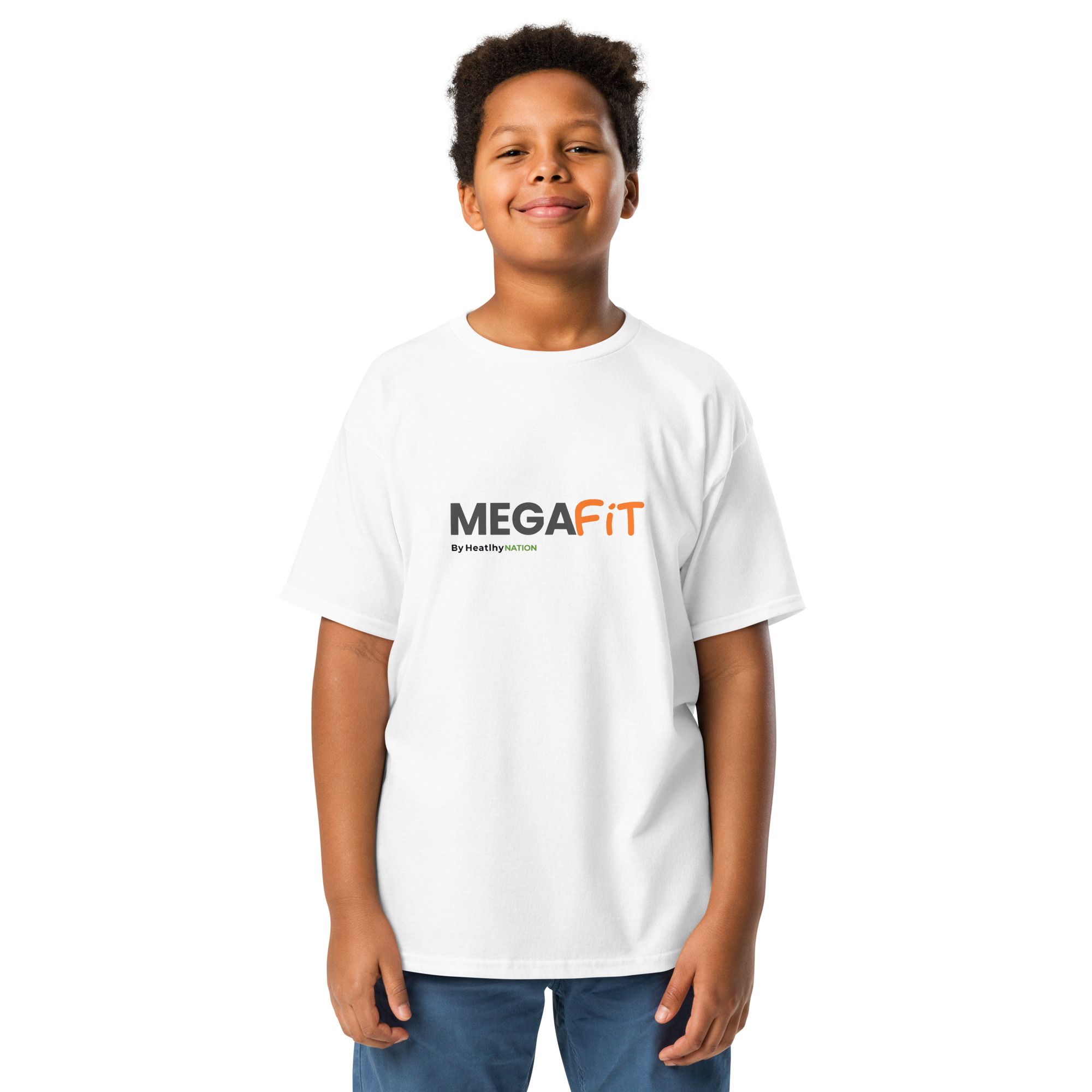 MegaFit Kid's classic tee -White