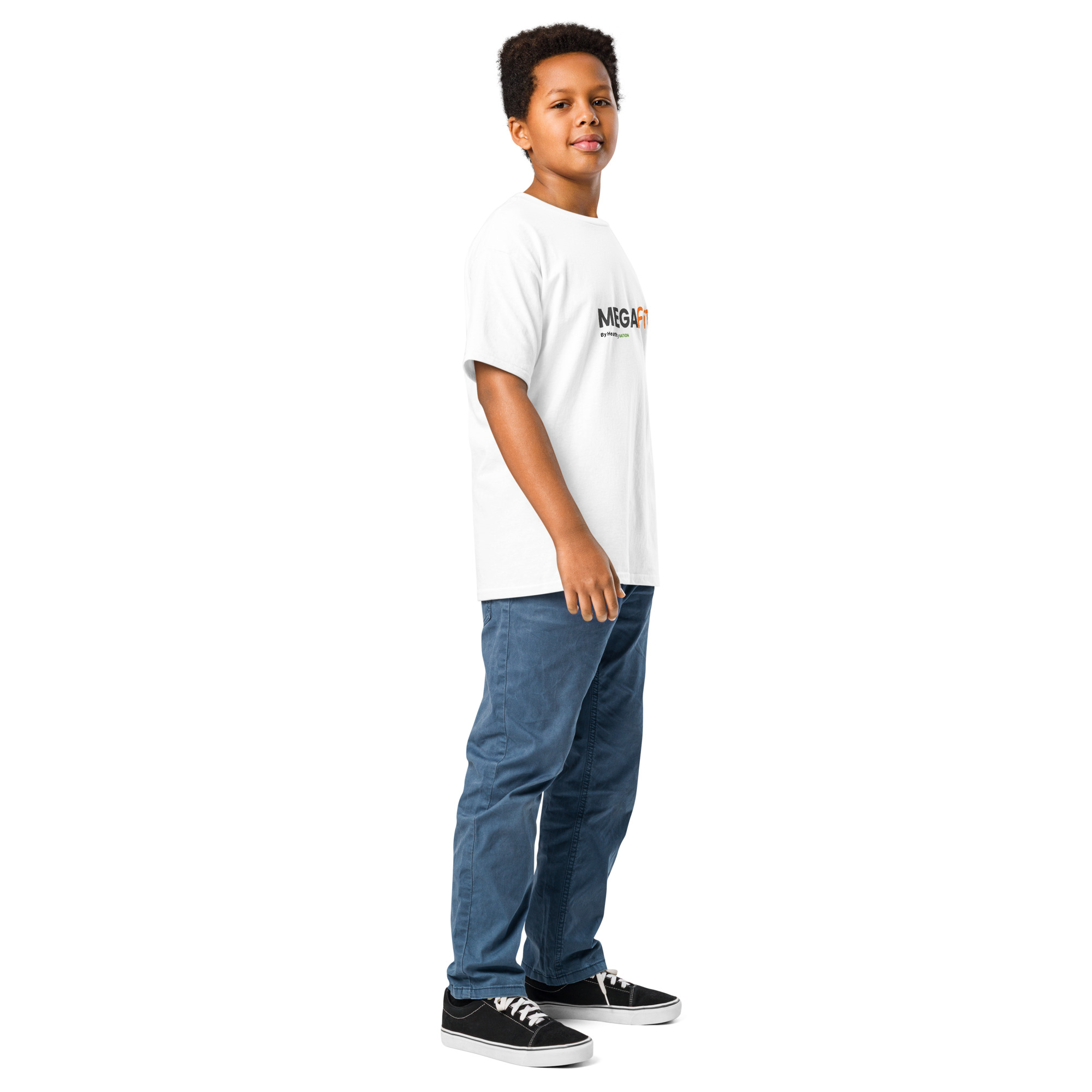 MegaFit Kid's classic tee -White - Image 3